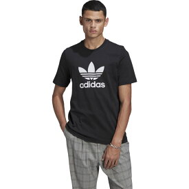 アディダス オリジナルス メンズ Tシャツ adidas Originals Trefoil T-Shirt - Black/White