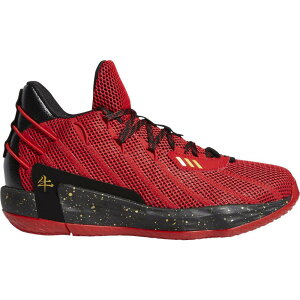 AfB_X Y obV adidas Dame 7 - Scarlet/Gold Metallic/Core Black