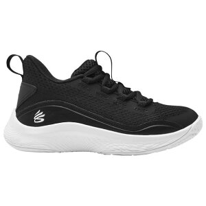 A_[A[}[ LbY obV Under Armour Curry 8 GS - Black/White/Black