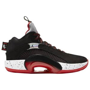 W[_ LbY 35 obV Jordan AJ XXXV GS - Black/Fire Red/Reflective Silver