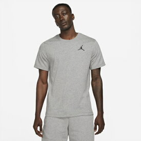 ジョーダン メンズ Tシャツ Jordan Jumpman Embroidered T-Shirt - Carbon Heather/Black