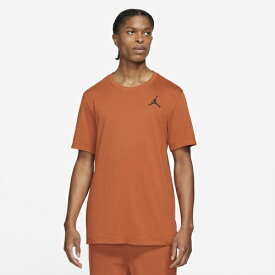 ジョーダン メンズ Tシャツ Jordan Jumpman Embroidered T-Shirt - Dark Russet/Black