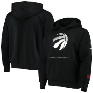 �i�C�L �����Y �p�[�J�[ Toronto Raptors Nike Courtside Chrome Pullover Hoodie - Black