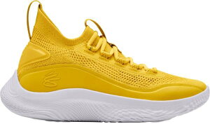 アンダーアーマー メンズ バッシュ Under Armour Curry Flow 8 - Taxi/White