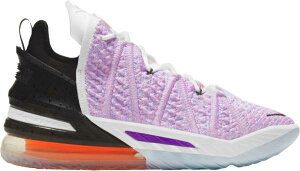 �i�C�L �����Y �o�b�V�� �o�X�P�b�g�V���[�Y �~�b�h�J�b�g ���u���� Nike LeBron 18 - White/Multi