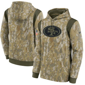 ナイキ メンズ パーカー "San Francisco 49ers" Nike 2021 Salute To Service Therma Performance Pullover Hoodie - Camo