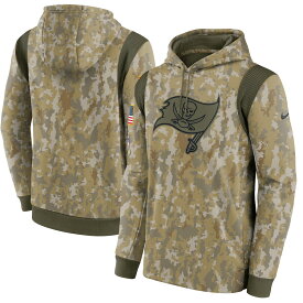 ナイキ メンズ パーカー "Tampa Bay Buccaneers" Nike 2021 Salute To Service Therma Performance Pullover Hoodie - Camo