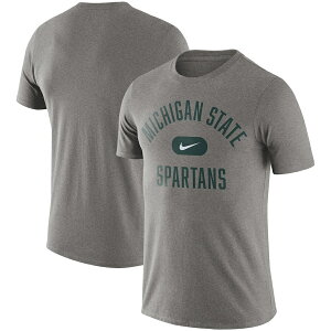 iCL Y TVc "Michigan State Spartans" Nike Team Arch T-Shirt - Heathered Gray