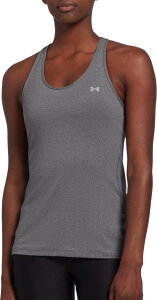 A_[A[}[ fB[X ^Ngbv Under Armour Women's HeatGear Racer Tank - Pitch Gray