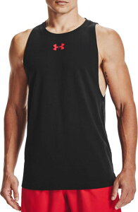 A_[A[}[ Y ^Ngbv Under Armour Men's Baseline Cotton Tank - Black/Red/Red