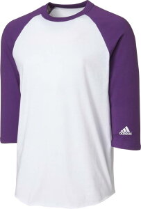AfB_X LbY 싅 A_[Vc adidas Youth Triple Stripe 3/4 Sleeve Baseball Practice Shirt - Currant