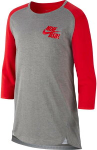 �i�C�L �L�b�Y T�V���c Nike Boys' 3/4 Sleeve Baseball Top - Tm Scarlet/University Red