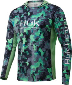 ハック メンズ パーカー HUK Men's Icon X KC Refraction Camo Pullover Fishing Hoodie - NEW SUPERIOR