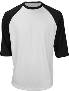 �}���b�` �����Y �싅 �V���c Marucci Men's 3/4 Performance Baseball Top - White/Black