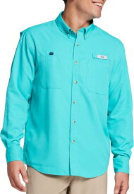 フィールドアンドストリーム メンズ シャツ Field & Stream Men's Latitude II Long Sleeve Button Down Shirt - Wise Teal