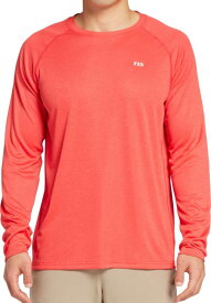 フィールドアンドストリーム メンズ Tシャツ 長袖 ロンT Field & Stream Men's Heathered Long Sleeve Tech T-Shirt - Volcanic Red Heather