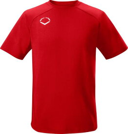 エボーシールド キッズ 野球 アンダーシャツ EvoShield Boys' Pro Team Training T-Shirt - Scarlet