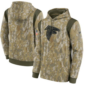 ナイキ メンズ パーカー "Atlanta Falcons" Nike 2021 Salute To Service Performance Pullover Hoodie - Camo