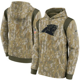 ナイキ メンズ パーカー "Carolina Panthers" Nike 2021 Salute To Service Therma Performance Pullover Hoodie - Camo