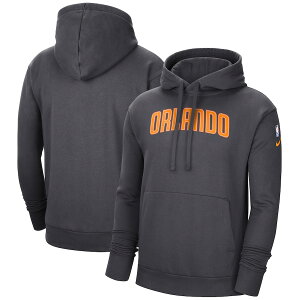 �i�C�L �����Y �p�[�J�[ Orlando Magic Nike 2021/22 City Edition Essential Logo Pullover Hoodie - Anthracite