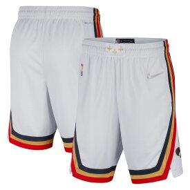 ナイキ メンズ バスパン ハーフパンツ ペリカンズ New Orleans Pelicans Nike 2021/22 City Edition Swingman Shorts - White/Gold