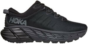 �z�J�I�l�I�l �����Y �����j���O�V���[�Y HOKA ONE ONE Men's Gaviota 3 Running Shoes - Black/Black