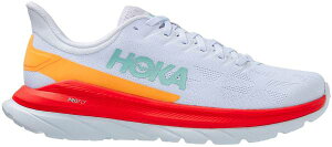�z�J�I�l�I�l �����Y �����j���O�V���[�Y HOKA ONE ONE Men's Mach 4 Running Shoes - Fiesta/White