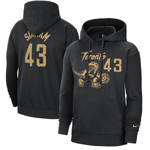 �i�C�L �����Y �p�[�J�[ Pascal Siakam �hToronto Raptors Nike 2021/22 City Edition Name & Number Pullover Hoodie - Black