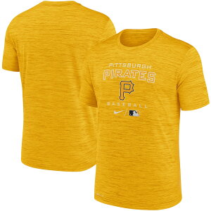 �i�C�L �����Y T�V���c �hPittsburgh Pirates Nike Authentic Collection Velocity Practice Space-Dye Performance T-Shirt - Gold