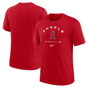 �i�C�L �����Y T�V���c �hLos Angeles Angels Nike Authentic Collection Tri-Blend Performance T-Shirt - Red