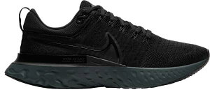 �i�C�L �����Y �����j���O�V���[�Y Nike Men's React Infinity Run Flyknit 2 Running Shoes - Black/Black