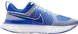 ナイキ メンズ ランニングシューズ Nike Men's React Infinity Run Flyknit 2 Running Shoes - White/Blue
