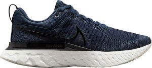 �i�C�L �����Y �����j���O�V���[�Y Nike Men's React Infinity Run Flyknit 2 Running Shoes - Navy/White