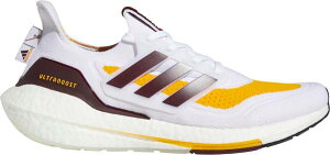 �A�f�B�_�X �����Y �����j���O�V���[�Y adidas Men's Ultraboost 21 Arizona State Running Shoes - White/Maroon