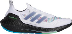 アディダス メンズ ランニングシューズ adidas Men's Ultraboost 21 Running Shoes - White/Green
