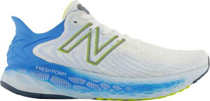 j[oX Y jOV[Y New Balance Men's Fresh Foam 1080 V11 Running Shoes - White/Blue/Yellow