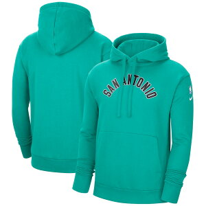 �i�C�L �����Y �p�[�J�[ �hSan Antonio Spurs Nike 2021/22 City Edition Essential Logo Pullover Hoodie - Teal