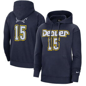 ナイキ メンズ パーカー Nikola Jokic ”Denver Nuggets" Nike 2021/22 City Edition Name & Number Pullover Hoodie - Navy