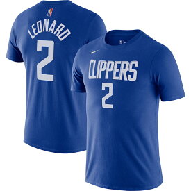 ナイキ メンズ Tシャツ Kawhi Leonard "LA Clippers" Nike Diamond Icon Name & Number T-Shirt - Royal