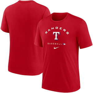 �i�C�L �����Y T�V���c �hTexas Rangers Nike Authentic Collection Tri-Blend Performance T-Shirt - Red
