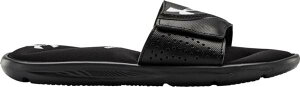 アンダーアーマー キッズ サンダル Under Armour Kids' Ignite VI Slides - Black/White