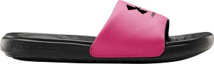 アンダーアーマー キッズ サンダル Under Armour Kids' Ansa Slides - Pink/Black