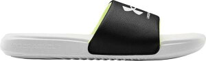 アンダーアーマー キッズ サンダル Under Armour Kids' Ansa Slides - White/Black