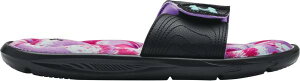 A_[A[}[ LbY T_ Under Armour Kids' Ignite VI Print Slides - Black/Purple