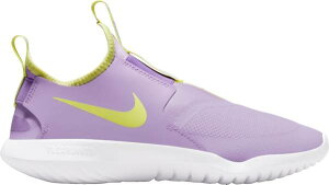 �i�C�L �L�b�Y/���f�B�[�X �����j���O�V���[�Y Nike Kids' Grade School Flex Runner Running Shoes - Purple/Green