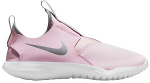 �i�C�L �L�b�Y/���f�B�[�X �����j���O�V���[�Y Nike Kids' Grade School Flex Runner Running Shoes - Pink/Silver
