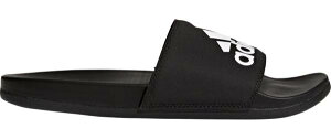 AfB_X Y T_ adidas Men's Adilette CloudFoam Plus Slides - Black/White