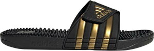 AfB_X Y T_ adidas Men's Adissage Slides - Black/Gold