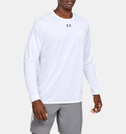 アンダーアーマー メンズ Tシャツ 長袖 ロンT Men's UA Locker 2.0 Long Sleeve - White/Graphite