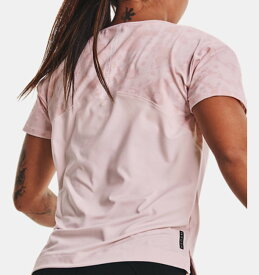アンダーアーマー レディース Tシャツ Under Armour Women's UA RUSH Energy Colorblock Short Sleeve - Pink Note/Retro Pink
